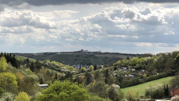 Blick vom Hubland auf den Heuchelhof
