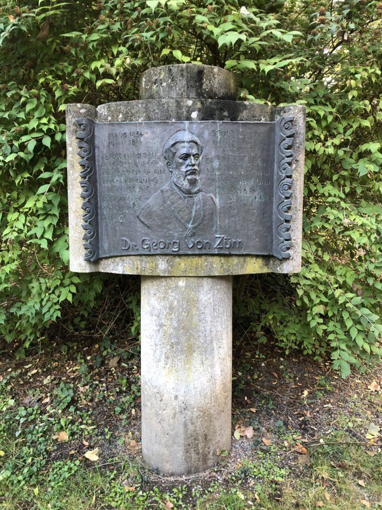 Georg Zürn Gedenktafel im Ringpark