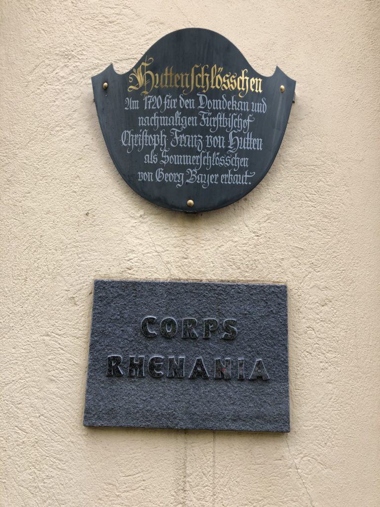 Huttenschlösschen Schild