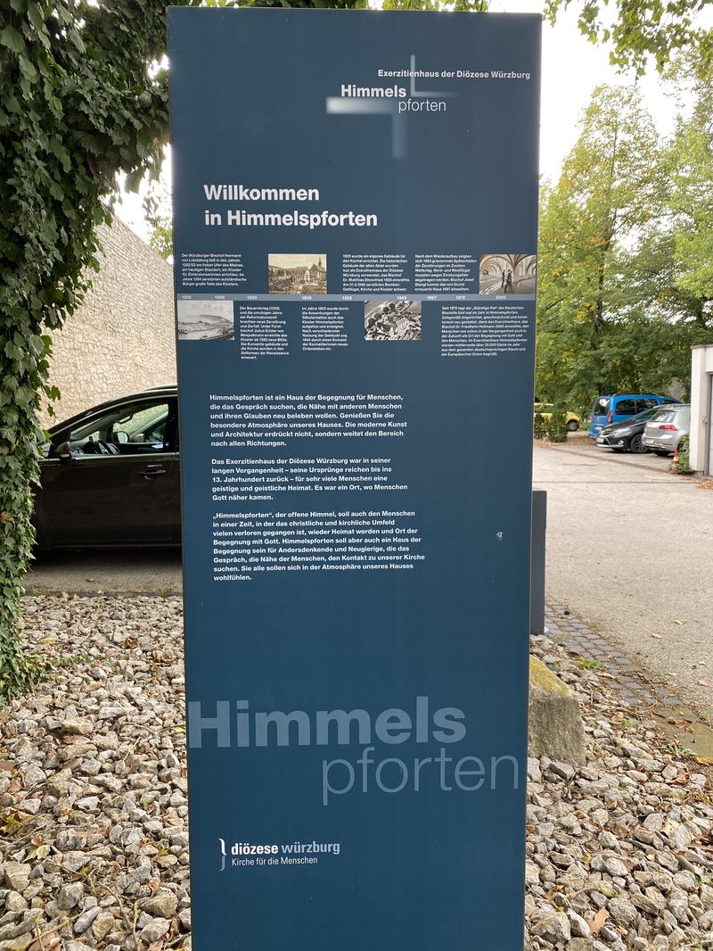 Infoschild Kloster Himmelspforten