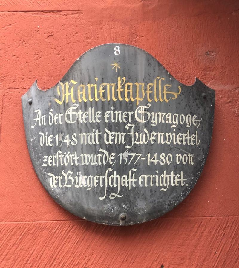 Marienkapelle Eingangsschild