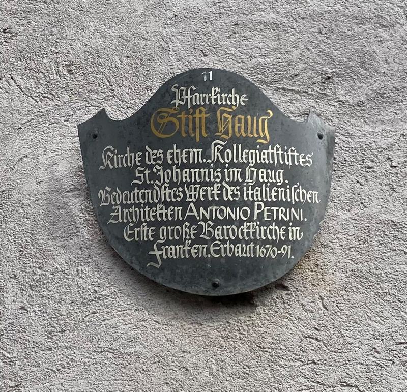 Stift Haug Schild